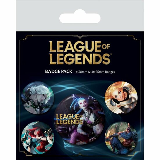 LEAGUE OF LEGENDS - Pack 5 Badges LEAGUE OF LEGENDS - Pack 5 Badges