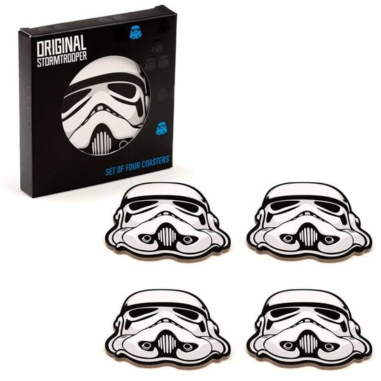 STAR WARS - Stormtrooper - Set of 4 Coasters STAR WARS - Stormtrooper - Set of 4 Coasters