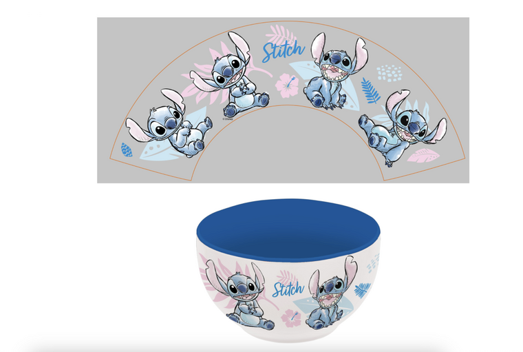 STITCH - Watercolor Blue - Ceramic Bowl in Gift Box - 600ml STITCH - Watercolor Blue - Ceramic Bowl in Gift Box - 600ml