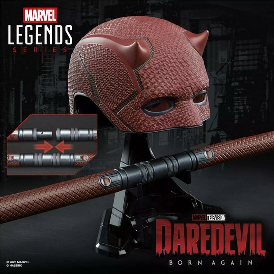 MARVEL - Helmet &amp; Billy club Premium roleplay Daredevil Legend Series MARVEL - Helmet &amp; Billy club Premium roleplay Daredevil Legend Series