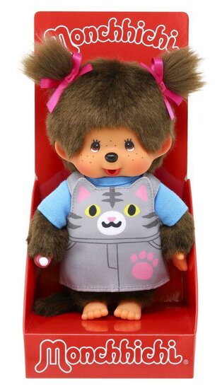 MONCHHICHI - Cat Overalls - Plush 20cm MONCHHICHI - Cat Overalls - Plush 20cm