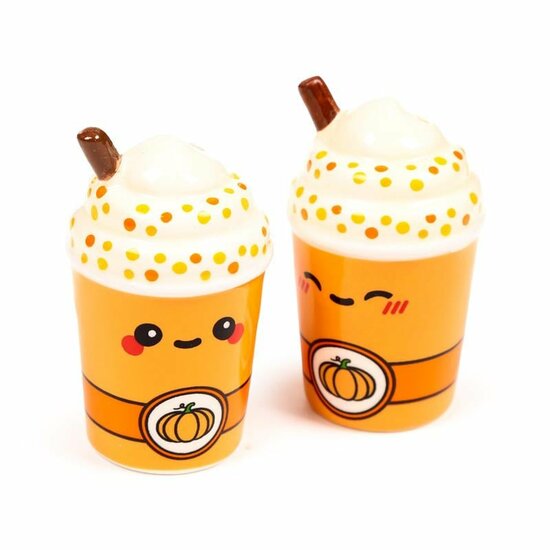 KAWAII - Spiced Pumpkin Latte - Salt and Pepper Shakers Set KAWAII - Spiced Pumpkin Latte - Salt and Pepper Shakers Set