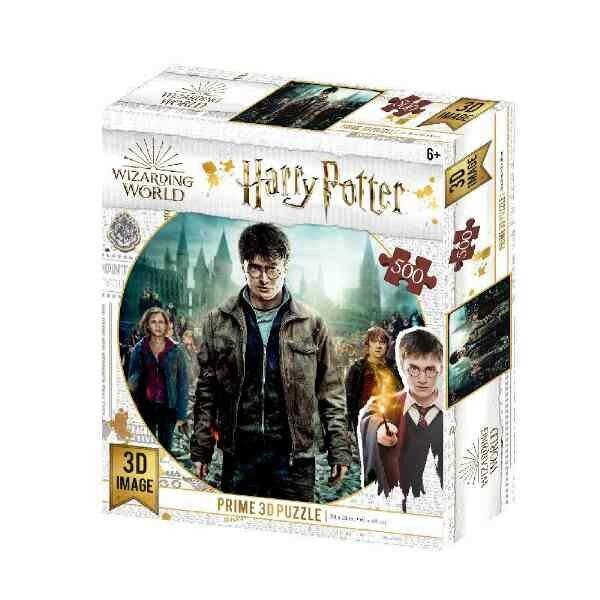 Harry Potter - Harry, Ron en Hermelien in de strijd Puzzel 500 stk 61x46 cm - met 3D lenticulair effect