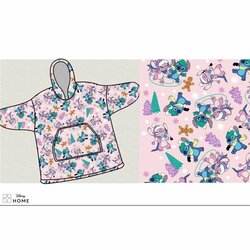 LILO & STITCH - Stitch Angel -Sweat Poncho Coral Fleece -Children Size