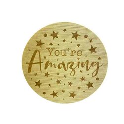 Bamboe deksel - Light Up - You're Amazing