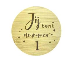 Bamboe deksel - Light up - Jij bent nummer 1