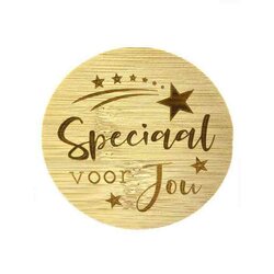 Bamboe deksel - Light Up - Speciaal voor Jou