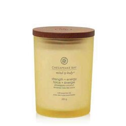 Chesapeake Bay Candle Strength & Energy – Pineapple Coconut Medium Candle