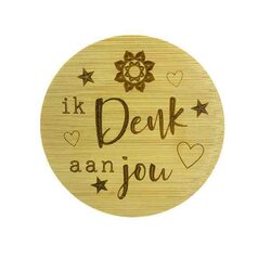 Bamboe deksel - Light up -  Ik Denk aan  Jou