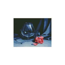 Diamond Painting Glass and Rose 68x52 cm vierkante steentjes