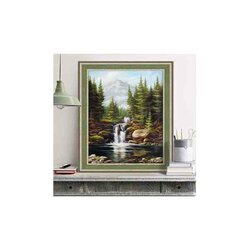 Diamond Painting Heavy Waterfall 40x50 cm vierkante steentjes