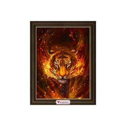 Diamond Painting Tiger in the flames 30x40 cm AZ-4137