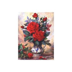 Diamond Painting Beautiful Roses 30x40 cm vierkante steentjes