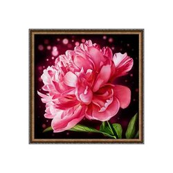 Diamond Painting Sparkling Peony 25x25 cm vierkante steentjes