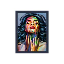 Diamond Painting Lady Grunge 30x40 cm vierkante steentjes