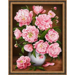 Diamond Painting Pearly Peonies 30x40 cm vierkante steentjes
