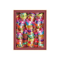Diamond Painting Bright Tea Time    40x50 vierkante steentjes