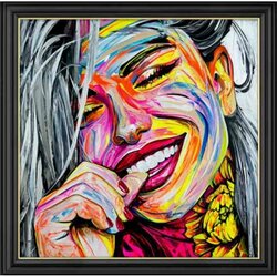 Diamond Painting Bright smile 40x40 cm vierkante steentjes