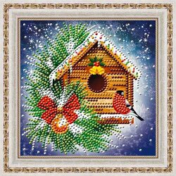 Diamond Painting Little Bird  15x15 cm vierkante steentjes