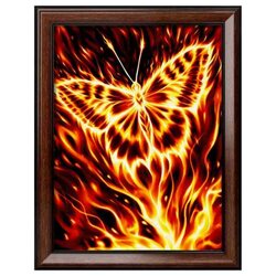 Diamond Painting Fire butterfly 30 x 40 cm vierkante steentjes
