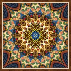 Diamond Painting   Mandala of Wellbeing 40 x 40 cm vierkante steentjes