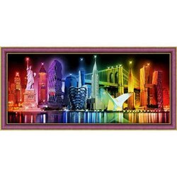 Diamond Painting Artibalti  Colours of New York   Vierkante steentjes  70x30 cm