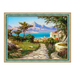 Diamond Painting Town at the Sea   70x50