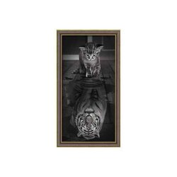 Diamond Painting Tiger Inside  30 x 60 cm vierkante steentjes