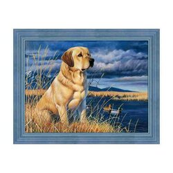 Diamond Painting  Labrador on the Hunt  40 x 30 cm vierkante steentjes