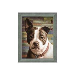 Diamond Painting Staffordshire Terrier    40 x 30 cm vierkante steentjes