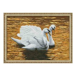 Daimond Painting kit Evening Romance 50 x 35 cm vierkante steentjes