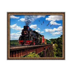 Daimond Painting kit Orient Express  50 x 40 cm Vierkante steentjes