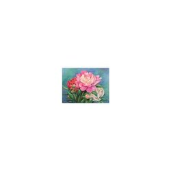 Diamond Painting Bouquet of Peonies 40 x 30 cm vierkante steentjes
