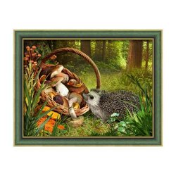 Diamond Painting Hedgehog in the Forest 40 x 30 cm vierkante steentjes
