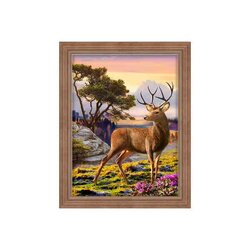 Daimond Painting kit Noble Deer / Edelhert 30x 40 cm vierkante steentjes