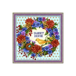 Daimond Painting kit  Sweet Home  40x40 vierkante steentjes