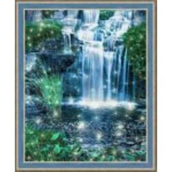 Diamond Painting Schijnende Waterval 40 x 50 cm vierkante steentjes
