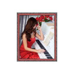 Diamond Painting  Kit | Pianist  40 x 50 cm vierkante steentjes