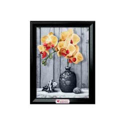 Diamond Painting Orchid on marble vierkante steentjes 30x40