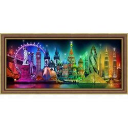 Diamond painting kit Colours of the World 70 x 30 cm