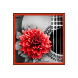 Diamond Painting Flower and Guitar 25x25 cm