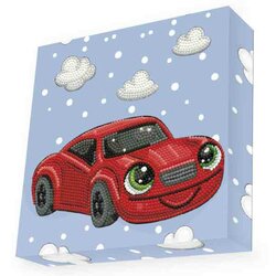 DBX.042 DOTZ® - BOX Diamond Dotting kit - 22x22cm - Sporty ronde steentjes