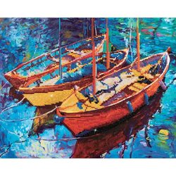 Diamond Painting DD9.013 DIAMOND DOTZ® - 47x38cm - Dream Boats