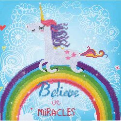 Diamond Painting DD7.015 DIAMOND DOTZ® - 35x35cm - Believe in Miracles