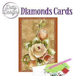 DDDC1102 Dotty Designs Diamond Cards - Orange Roses