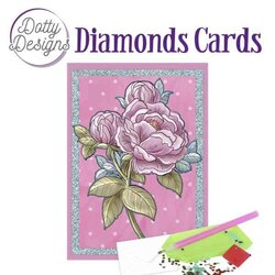 DDDC1104 Dotty Designs Diamond Cards - Old Pink Peony