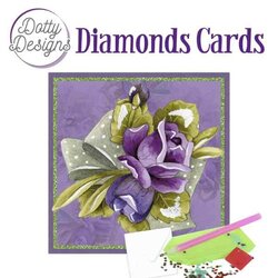DDDC1103 Dotty Designs Diamond Cards - Purple Roses