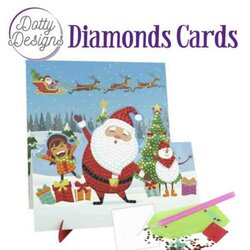 Diamond Painting DDDC1131 Dotty Designs Diamond Easel Card 131 - Santa