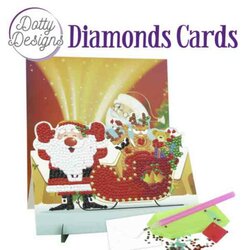 Diamond Painting DDDC1147 Dotty Designs Diamond Easel Card 147 - Santa with Sleigh
