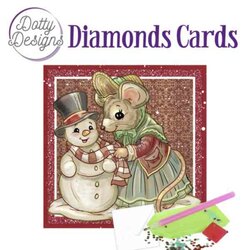Dotty Designs Diamond Cards - Mouse and Snowman